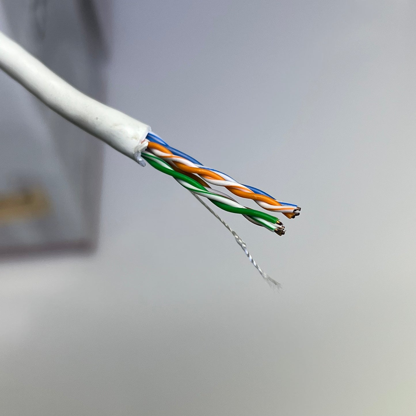 UNV 1000 ft. Network Cable, White Cat5e