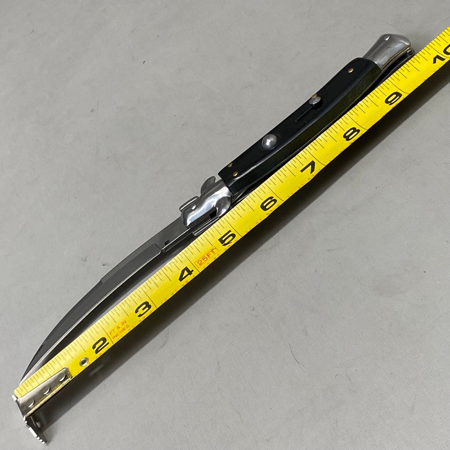 ZA@ ARMED FORCE TACTICAL Handcrafted OTF Pocket Knife  4" Blade 9" Overall Length Black ST-6CBK