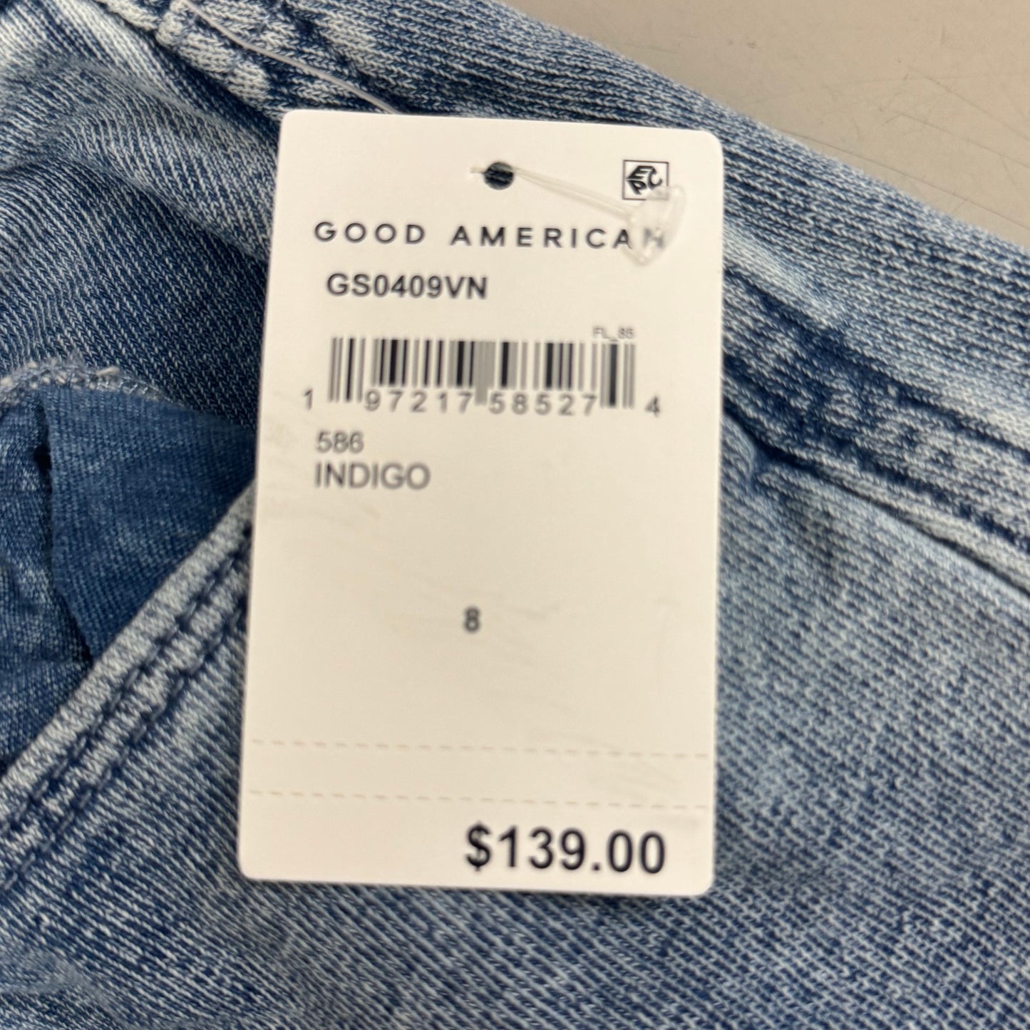 GOOD AMERICAN Jeanius Good Skate Jeans Women's Sz 8 Indigo586 GS0409VN