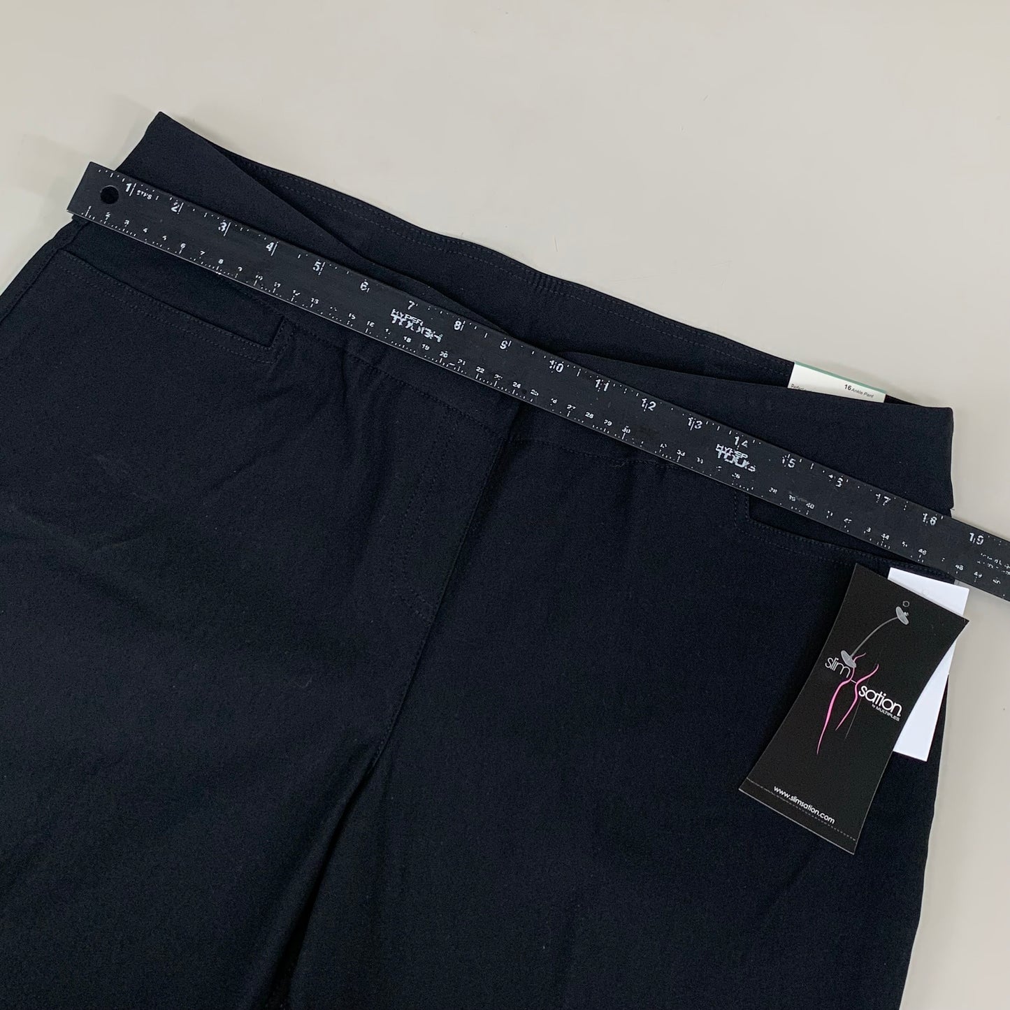 MULTIPLES Ankle Pants Petite Women's Sz 16 Black