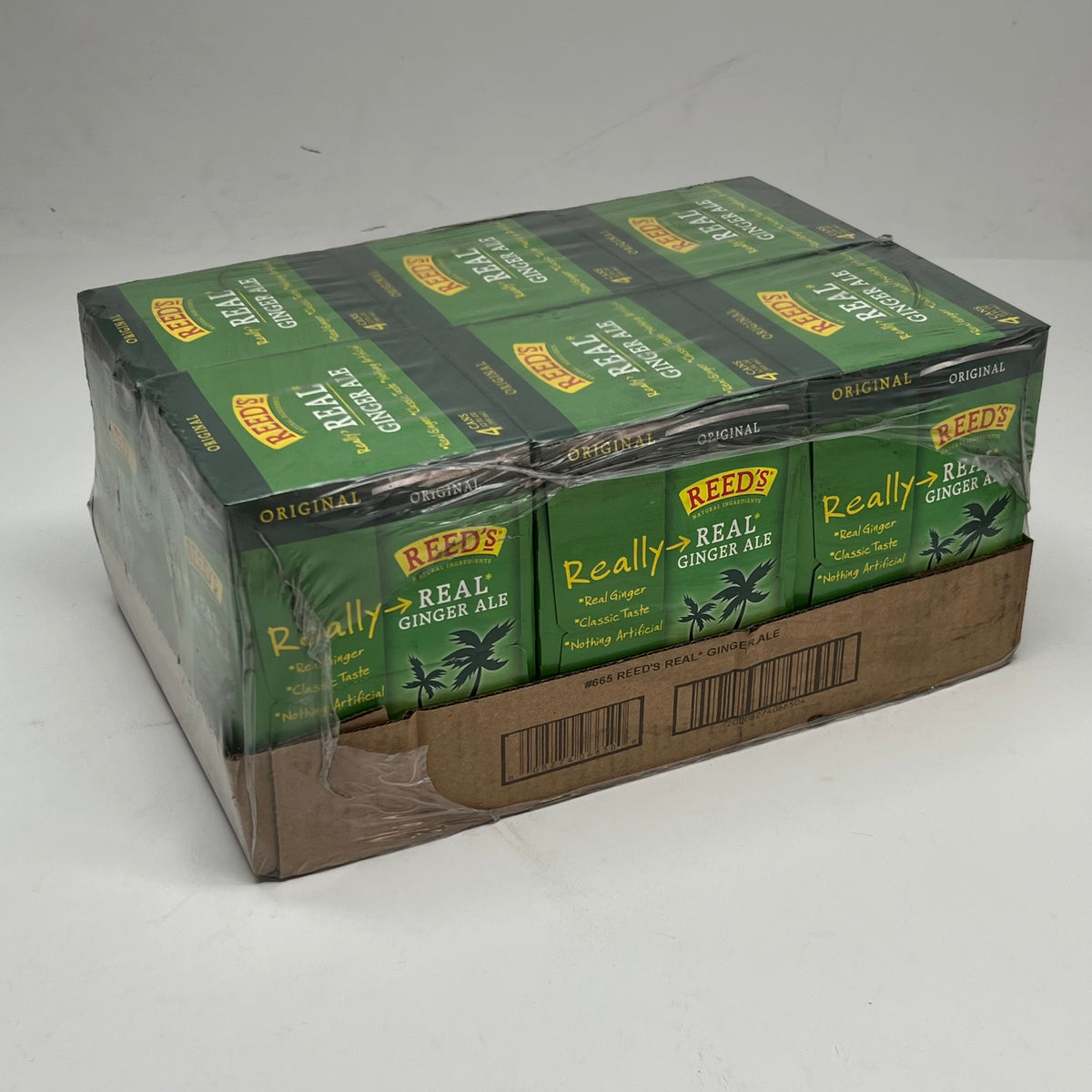 ZA@ REED'S (24 PACK) Real Ginger Ale 12 fl oz. Green BB 12/27
