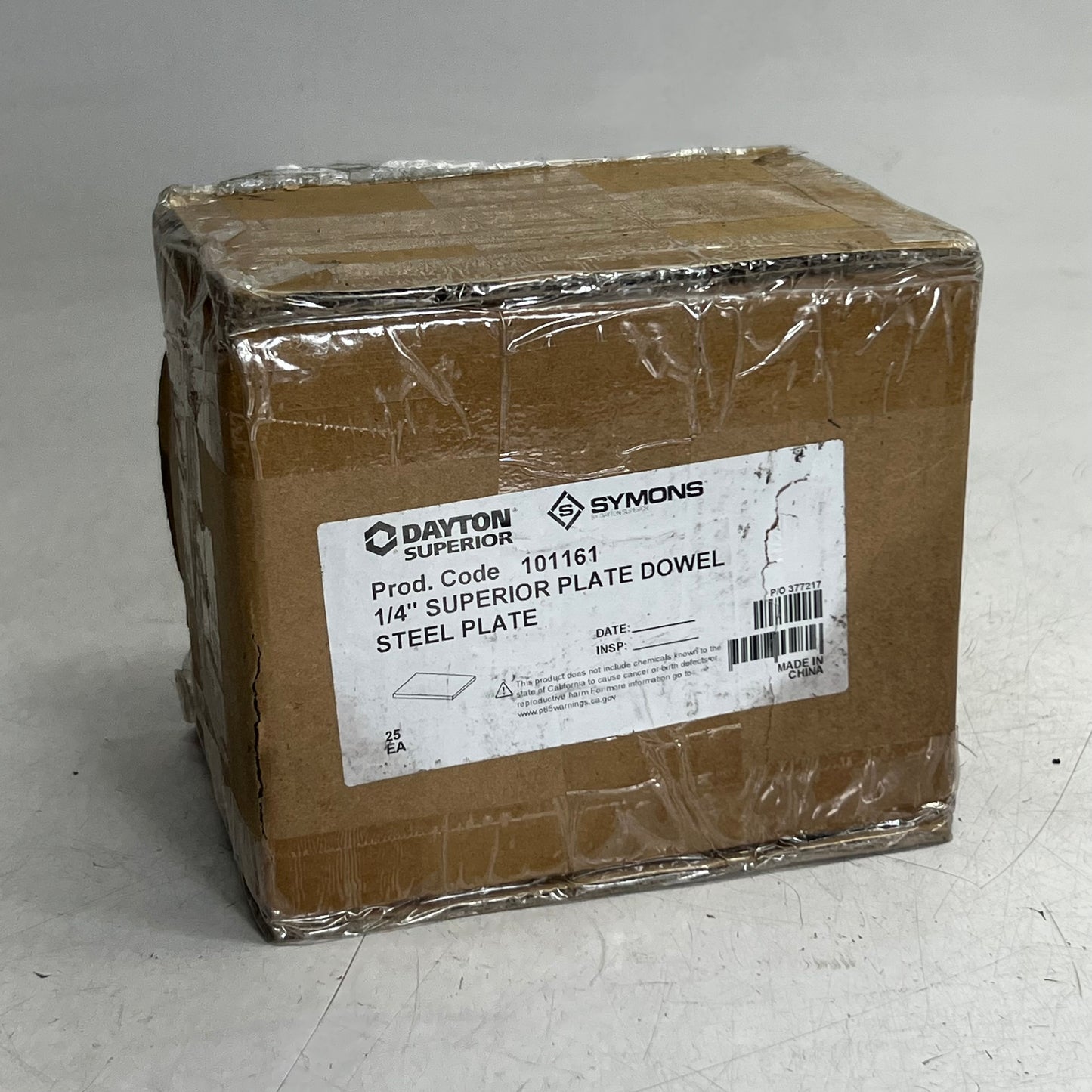 DAYTON (25 PACK) 1/4" Superior Plate Dowel Steel Plate 101161