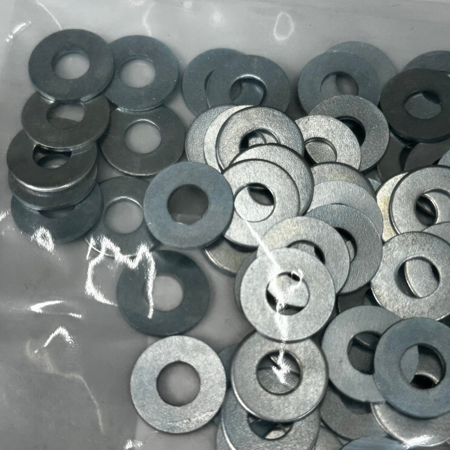 GRAINER Steel Zinc Plated USS Washers for 1/4" Screw & 3/4" OD 600pk 1JY29