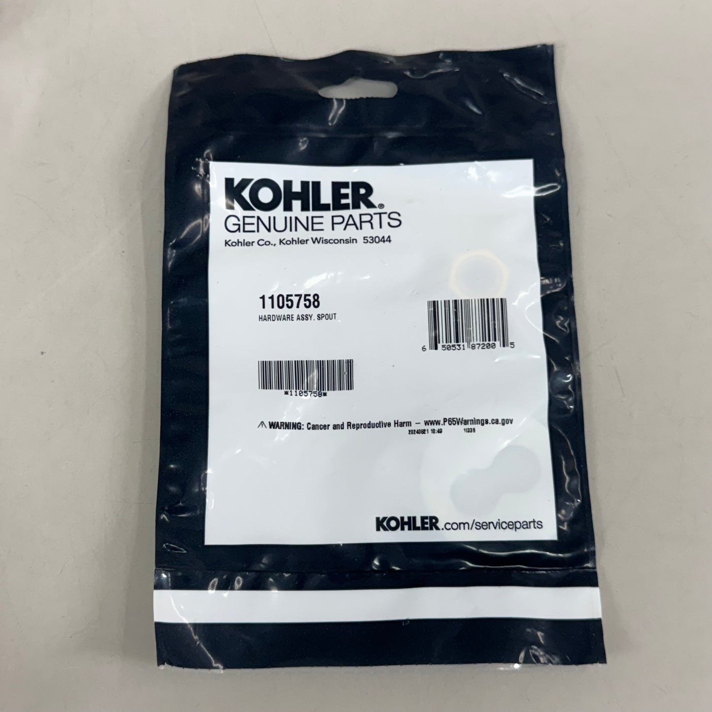 KOHLER Artifacts Widespread Bathroom Faucet Bell Spout Polished Chrome 72759-CP Without Handles