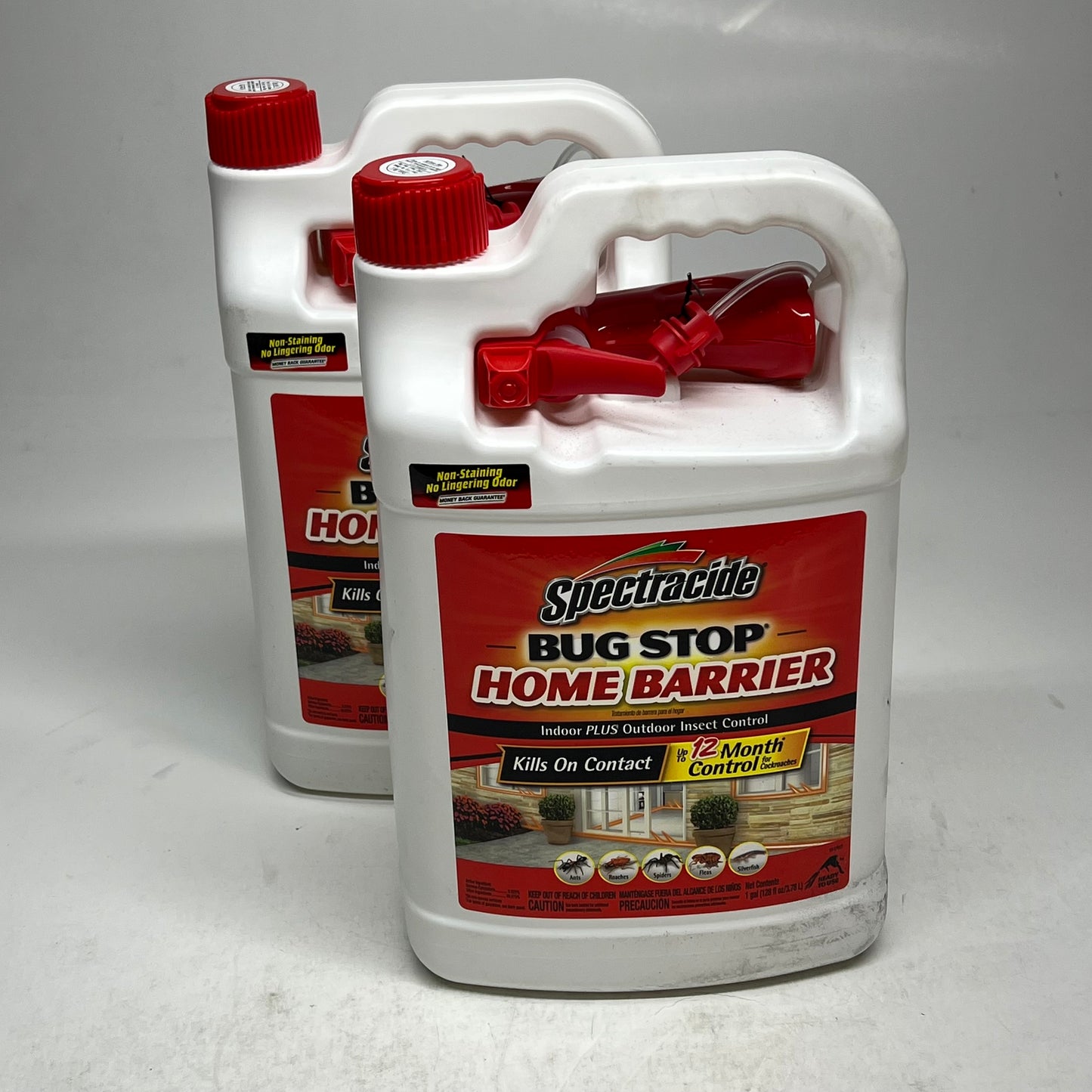 ZA@ SPECTRACIDE (2 PACK) Bug Stop Home Barrier Indoor & Outdoor  1 Gal HG-96098-1