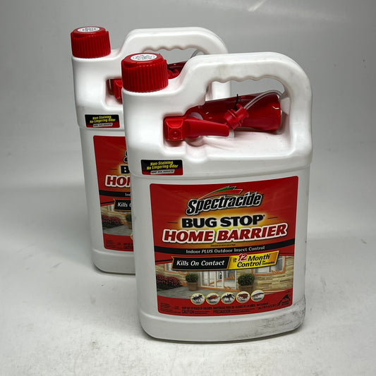 ZA@ SPECTRACIDE (2 PACK) Bug Stop Home Barrier Indoor & Outdoor  1 Gal HG-96098-1