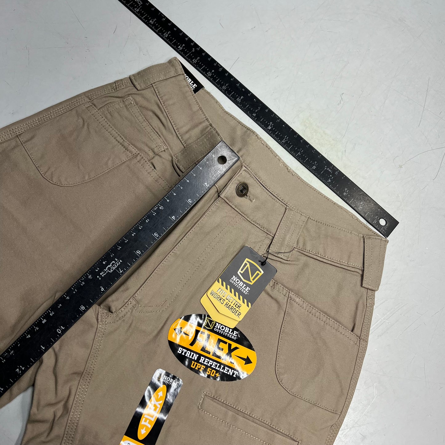 NOBLE OUTFITTERS Flex Stretch Canvas Work Pant Men's Sz 30x30 Khaki 18425