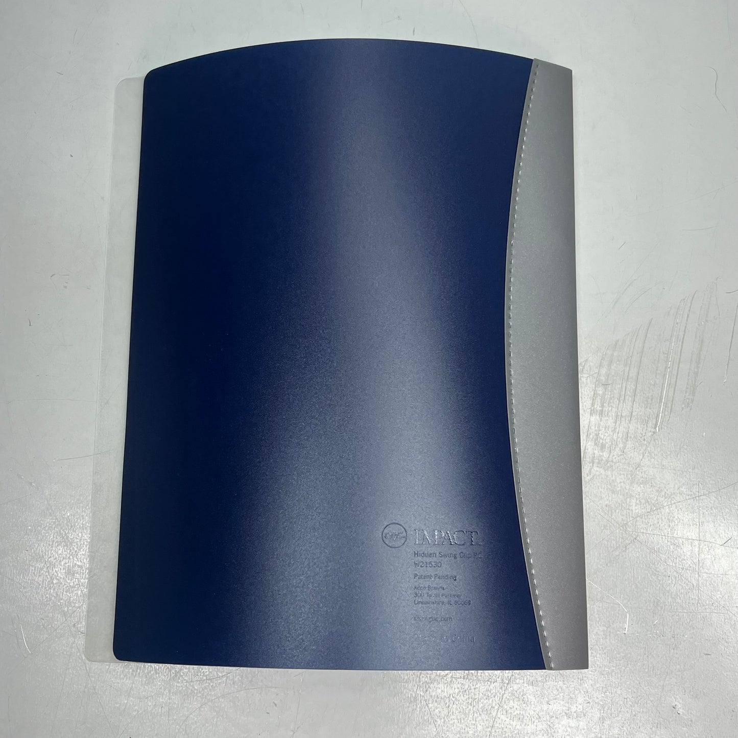 IMPACT (6 PACK) Hidden Swing Clip Report Cover 9 X 11-1/2" Navy Blue Q-21530