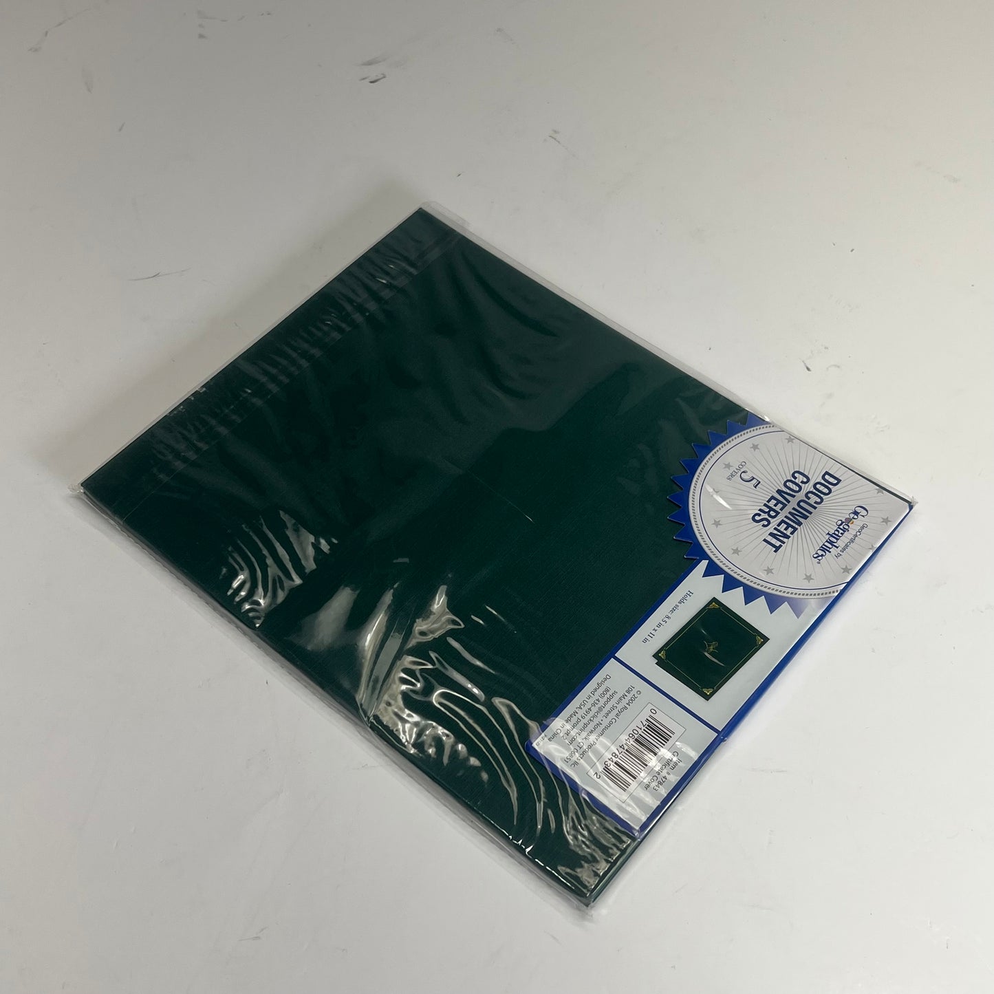 GEOGRAPHICS (5 PACK) Letter Recycled Certificate Holder 8.5"x11" Green 47843