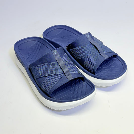 VIONIC Recovery Slide Sandals Rebound Adjustable Unisex Sz 11M Navy New