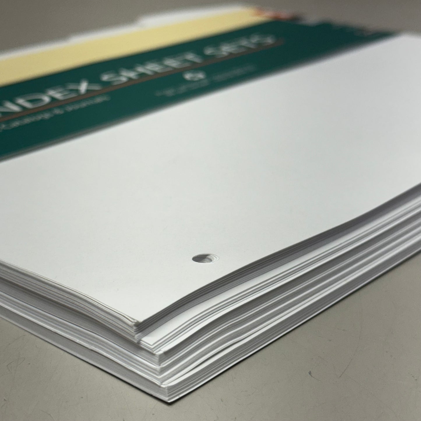 LAB INDUSTRIES (500 Sheets) Index Sheet Set Loose Leaf Binder 11" x 8.5" White 7530009594441