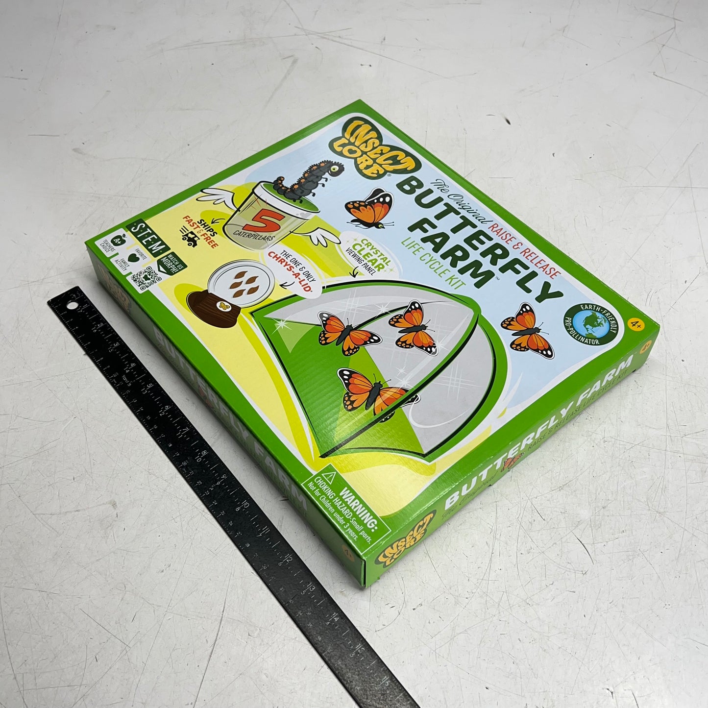 INSECT LORE The Original Raise & Release Butterfly Farm Life Cycle Kit  1015