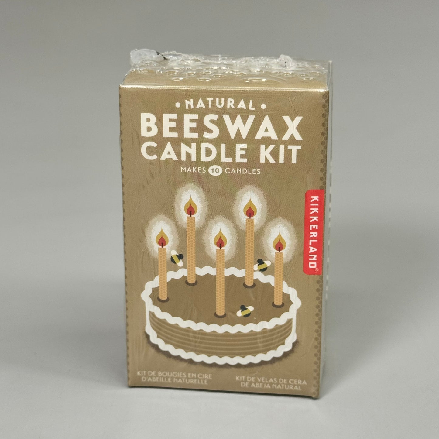 KIKKERLAND(6 PACK) Natural Beeswax Candle Kit Makes 10 Candles Per Package GG191