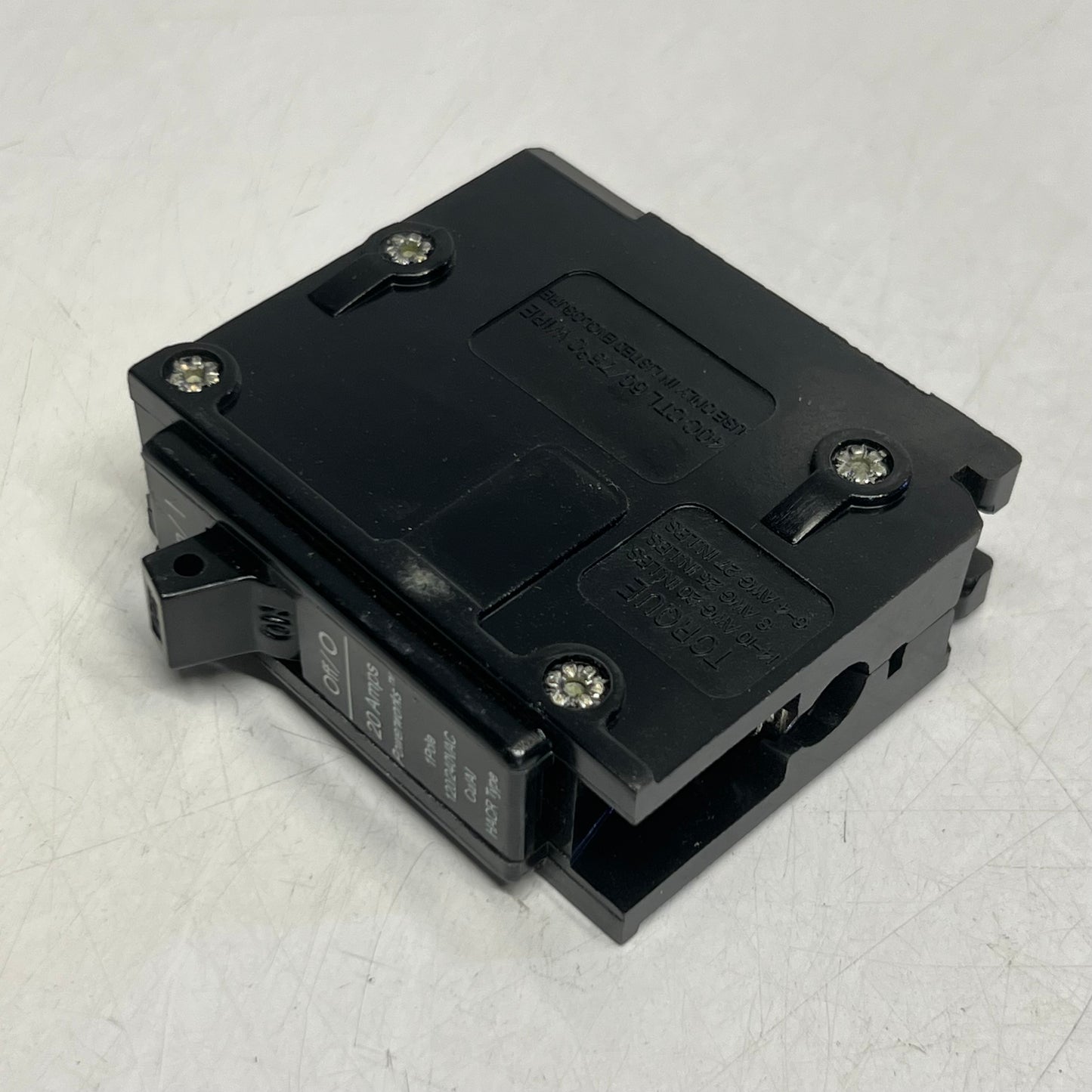 POWERWORKS (2 PACK) Circuit Breaker Type Tb/ 1-pole/ 20 Amp 120/240 Vac 10.000 AIC 606701