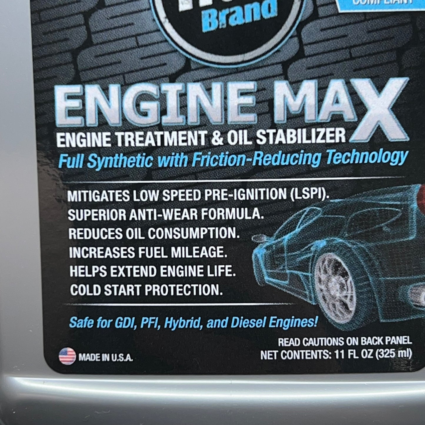 TRUE BRAND (3 PACK) PTFE Engine Max Treatment & Oil Stabilizer 11 fl oz T111