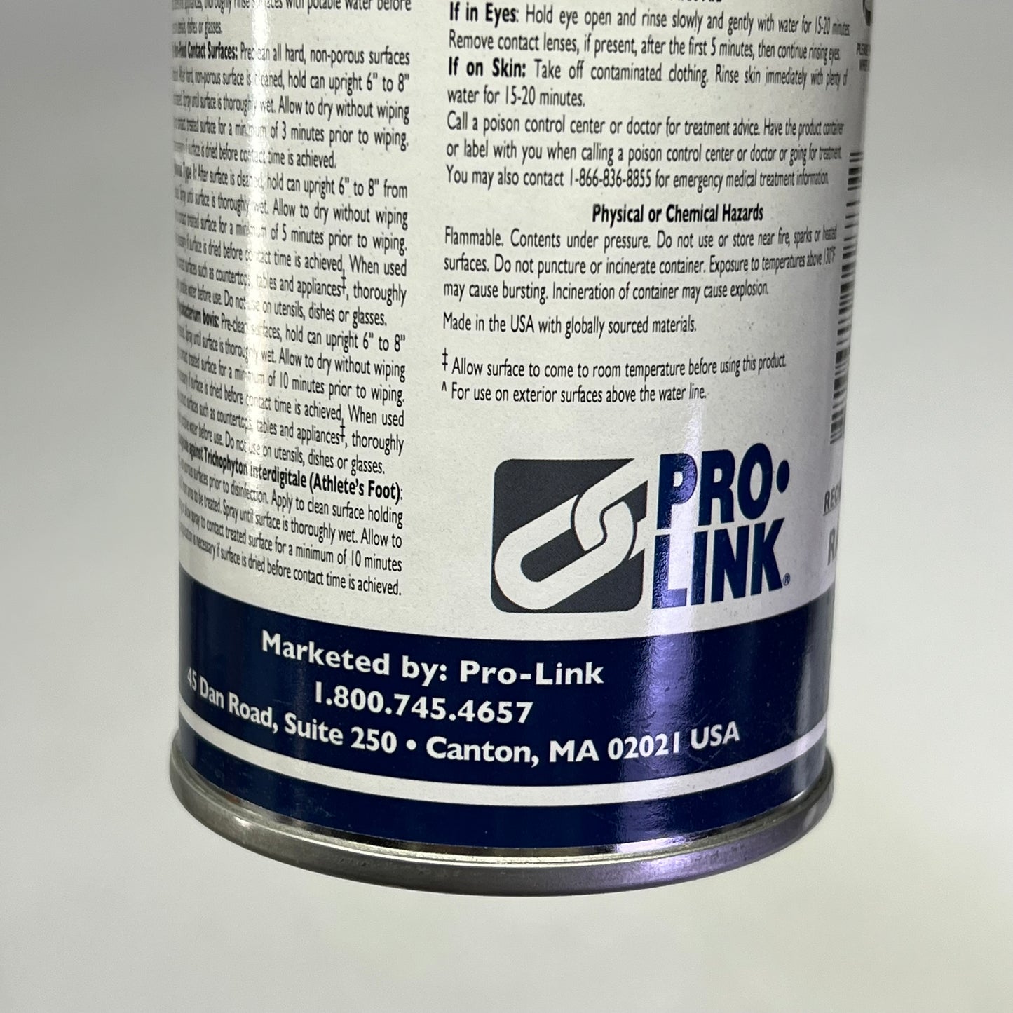 PRO LINK (2 PACK) Disinfectant Spray Multi Surface Disinfectant Lemon Scent 17oz