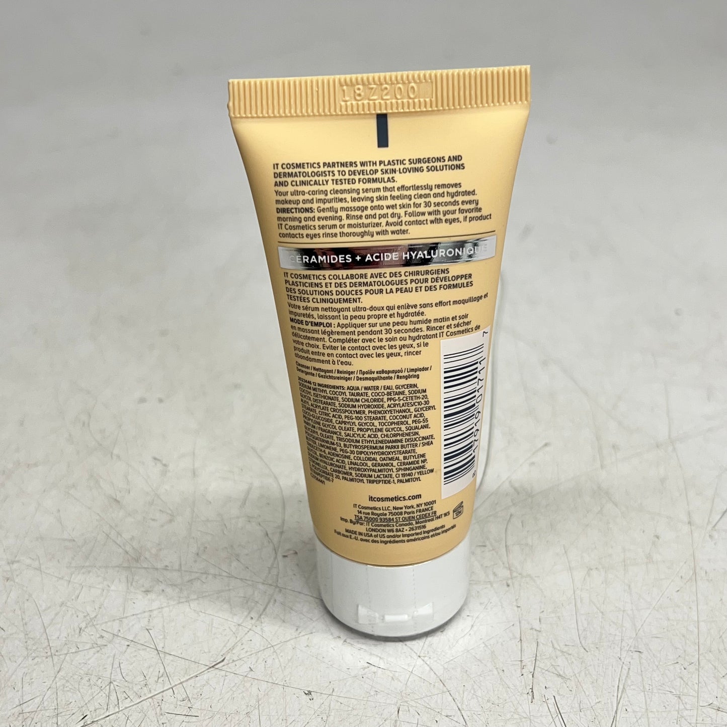 IT COSMETICS (3 PACK) Confidence in a Cleanser Ceramides + Hyaluronic 1.7 fl oz