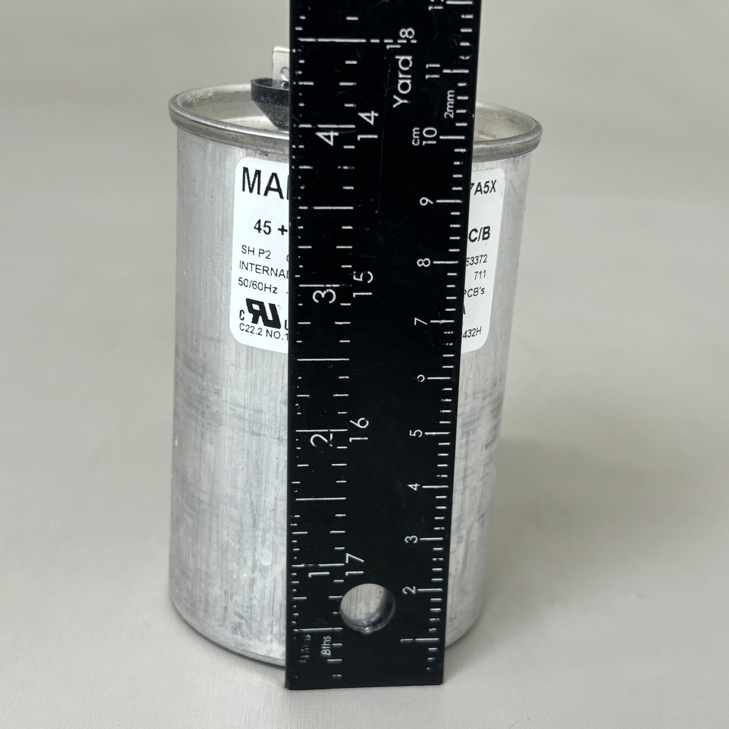 MARS Motor Run Capacitor Round 45/10MFD 440/370 VAC Dual Voltage Rated 14172