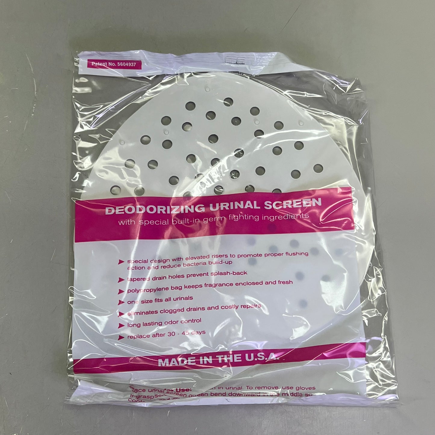 WAXIE (24 PACK) Urinal Screen Flexible Vinyl Cherry Scented One Size White W1400