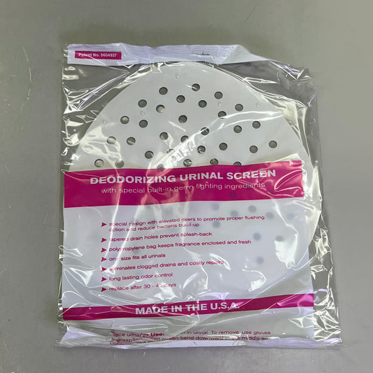 WAXIE (24 PACK) Urinal Screen Flexible Vinyl Cherry Scented One Size White W1400