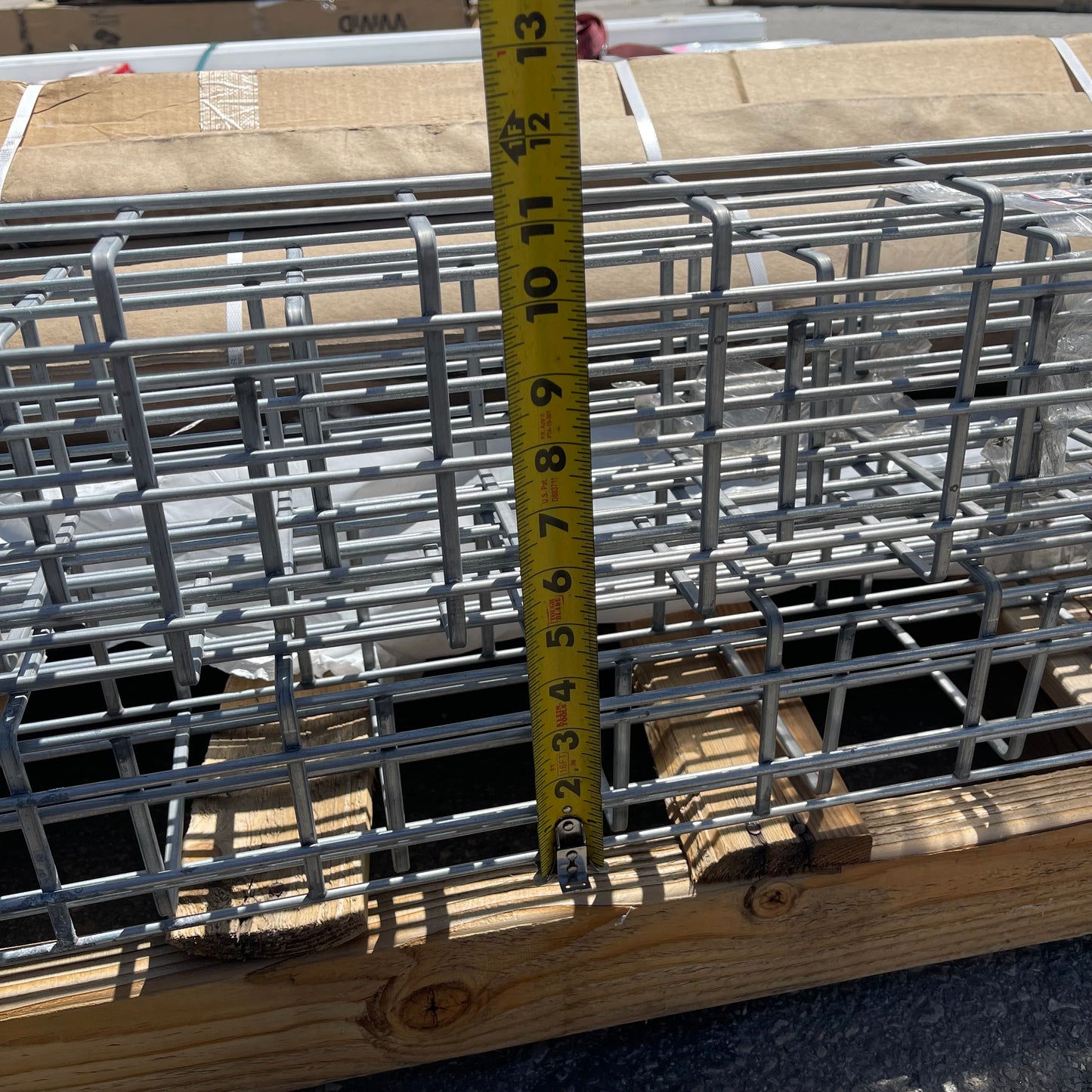 ZA@ Pallet of MIXED Steel Channels, Blinds, Canvas Roll Awning, & More (AS-IS)
