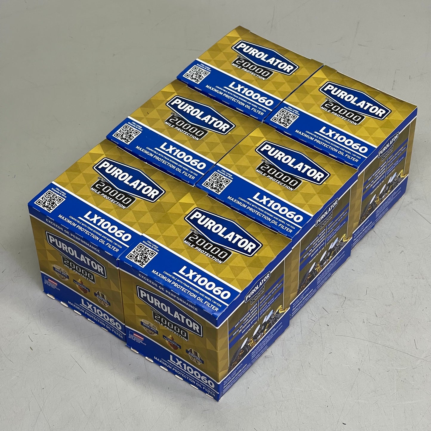 PUROLATOR (6 PACK) Maximum Protection Oil Filter 20000 Miles LX10060