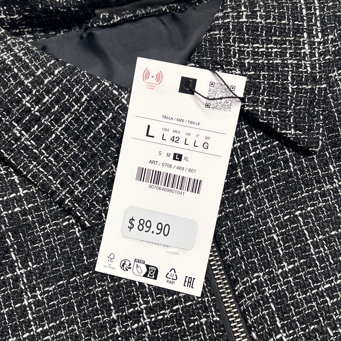 ZA@ ZARA (3 PACK) Canvas Quilted Jackets Women's Sz L Multicolor/ Tan