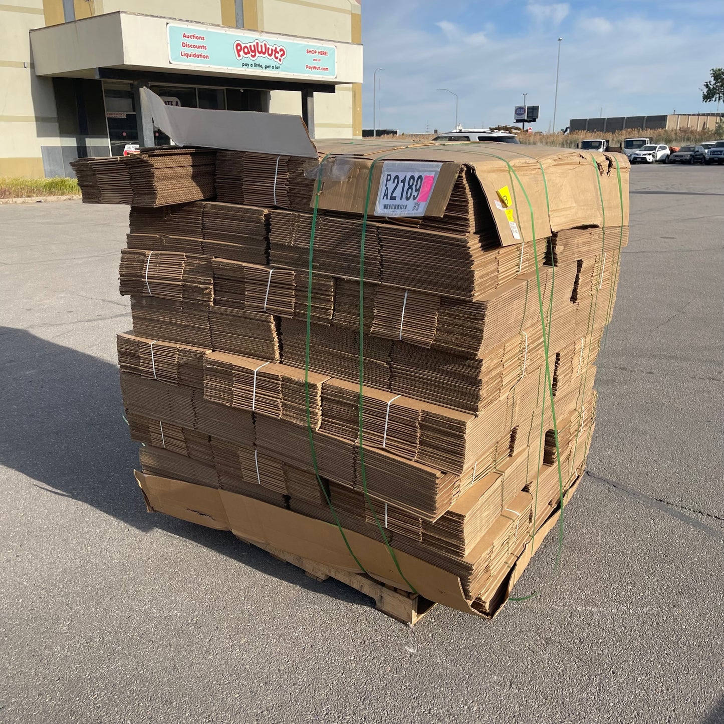 ZA@ Pallet of MIXED (1,125 Pack) Boxes 15”x11”x7-1/2”, 25 boxes per bundle (AS-IS) E