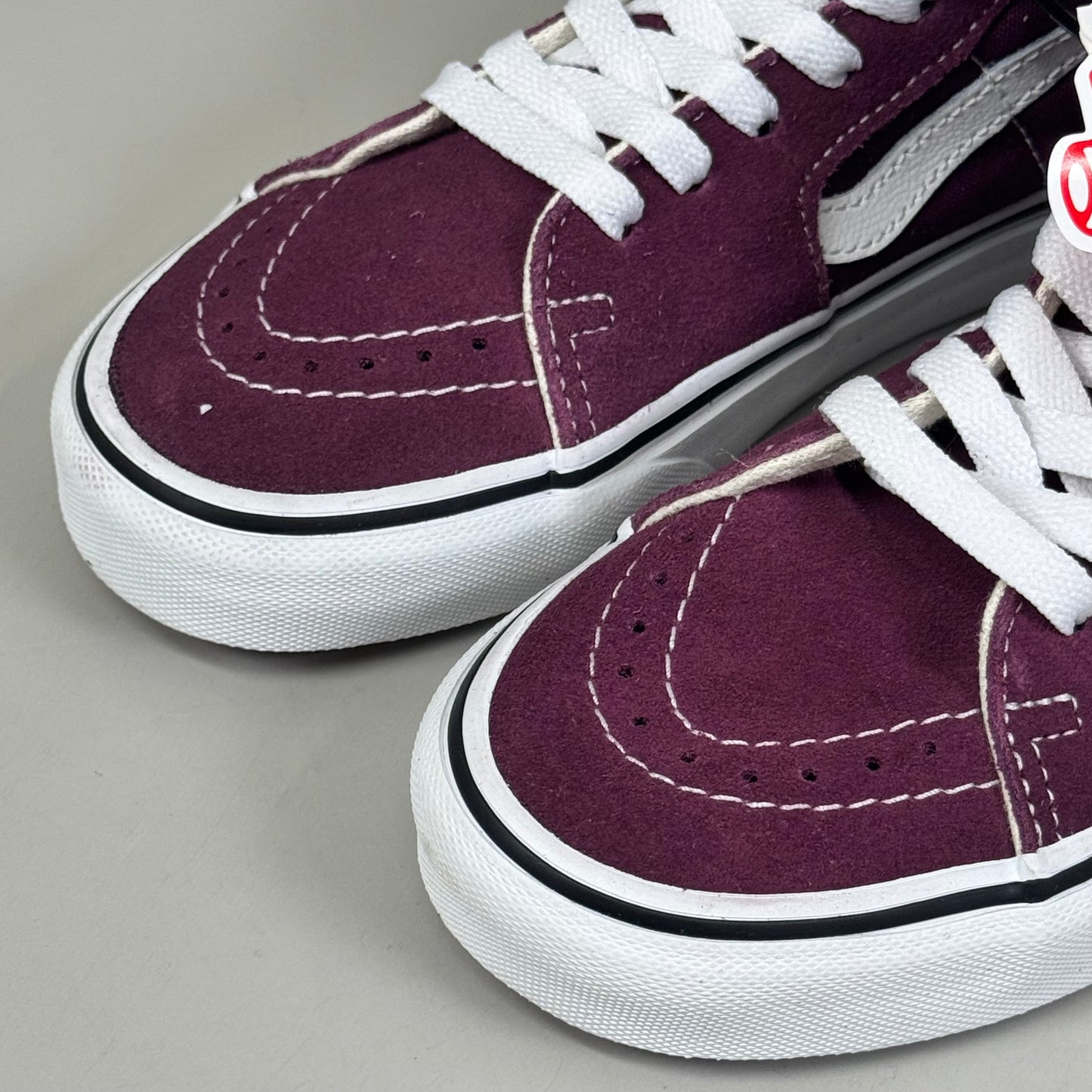 VANS Classic Sk8-Hi Shoe Canvas Upper Men's SZ 3.5 Women's Sz 5 Burgundy Purple