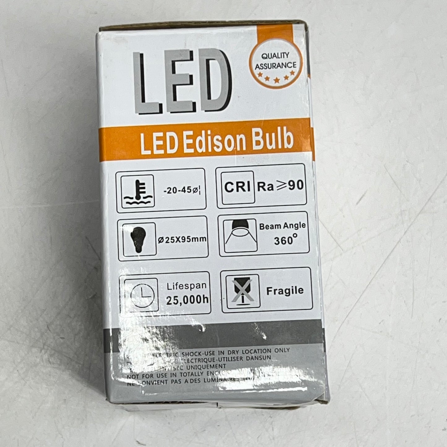 LEOOLS (6 PACK) Dimmable Led Edison Candelabra Bulb E12 3000K Clear/Soft White