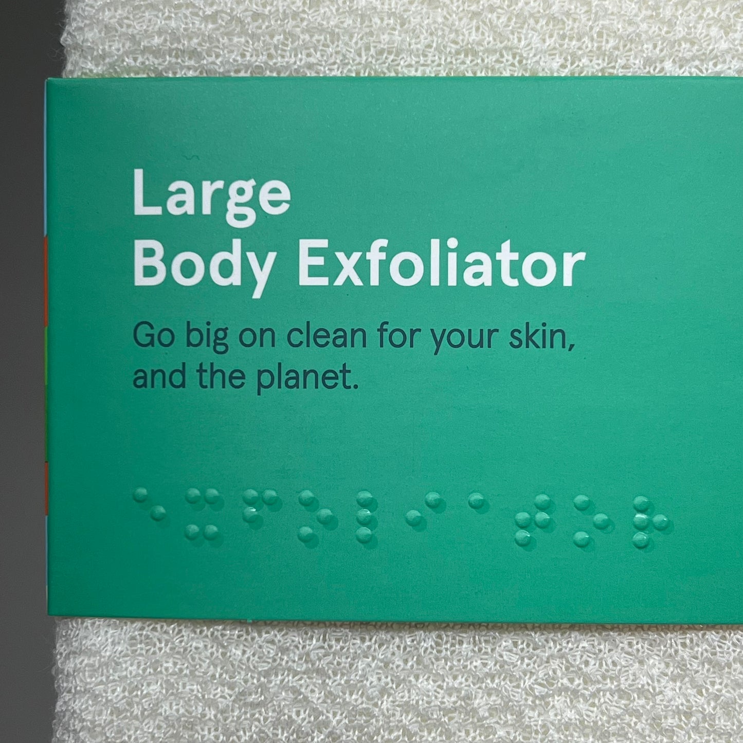 CLEANLOGIC (3 PACK) Hangable Cotton Large Body Exfoliator 4"X6" White 21102241