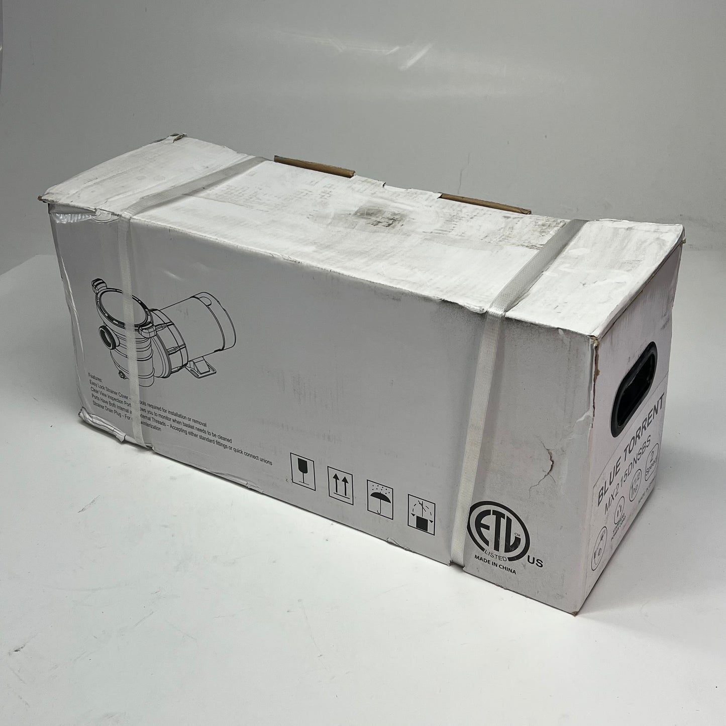BLUE TORRENT Maxi Pump Dual Port Pool Pump 1.5 HP 2 Speed 110V MX215DNSBS