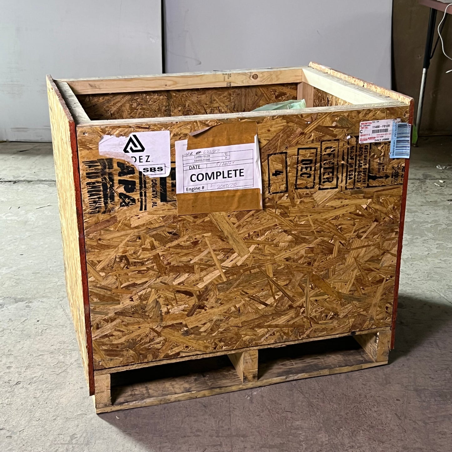 TOYOTA MOTOR Short Block Grey 11400-F0120 (AS-IS, Used)