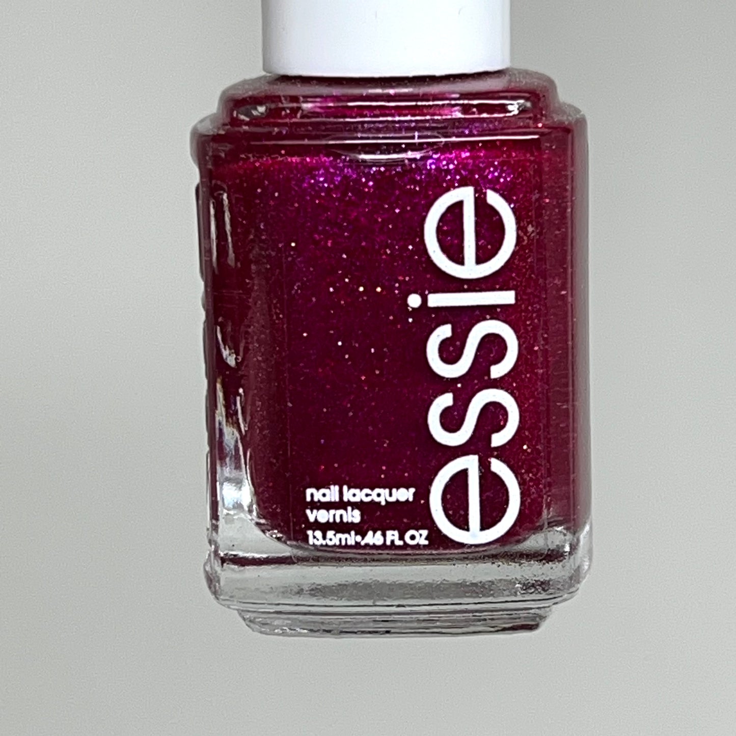 ESSIE (2 BOTTLES) Nail Polish Head Over Wheels Vivid Hot Pink Glitter .46oz 1647