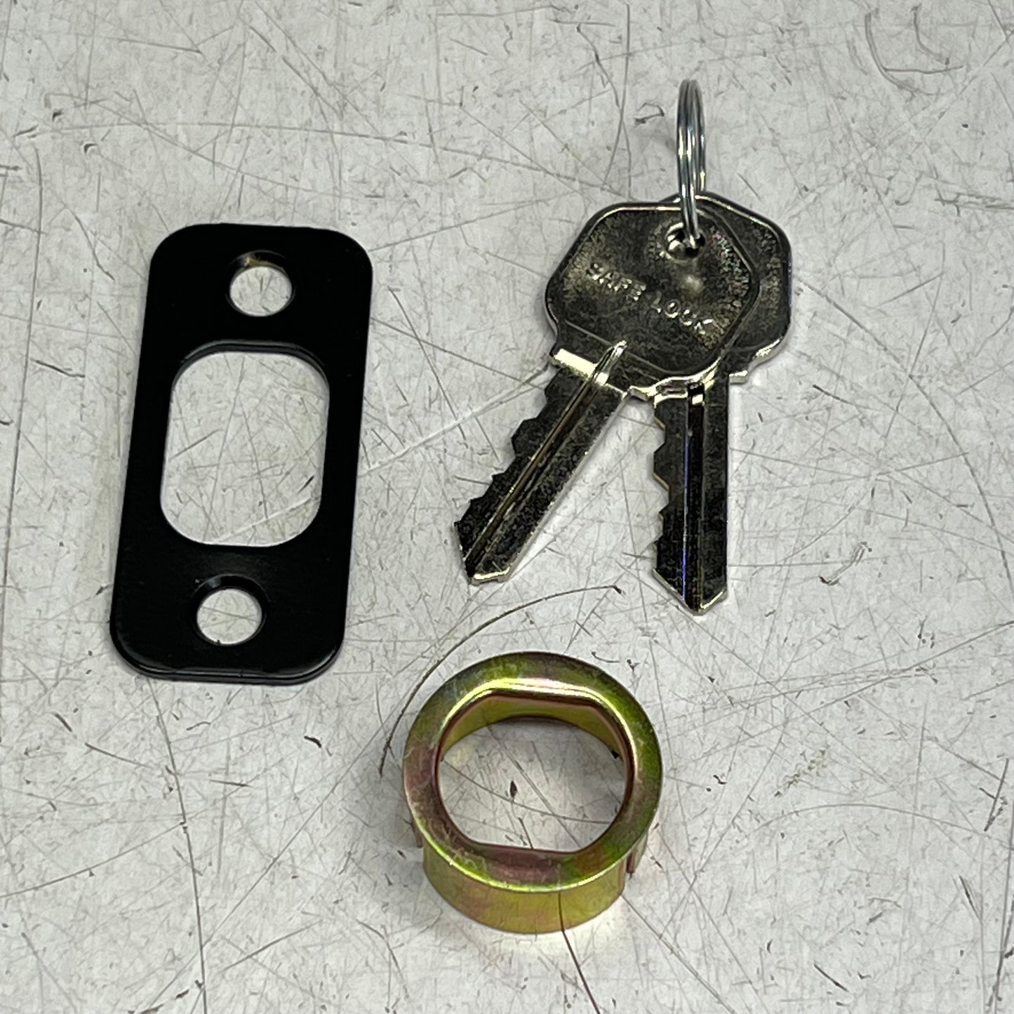 KWIKSET Safe Lock Single Cylinder Deadbolt W/ 2 Keys Matte Black 9SD91000-045