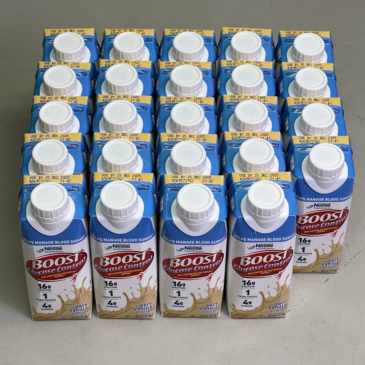 ZA@ NESTLE (24 Pack) Boost Breeze Very Vanilla Flavor 8 fl oz BB 03/26 C