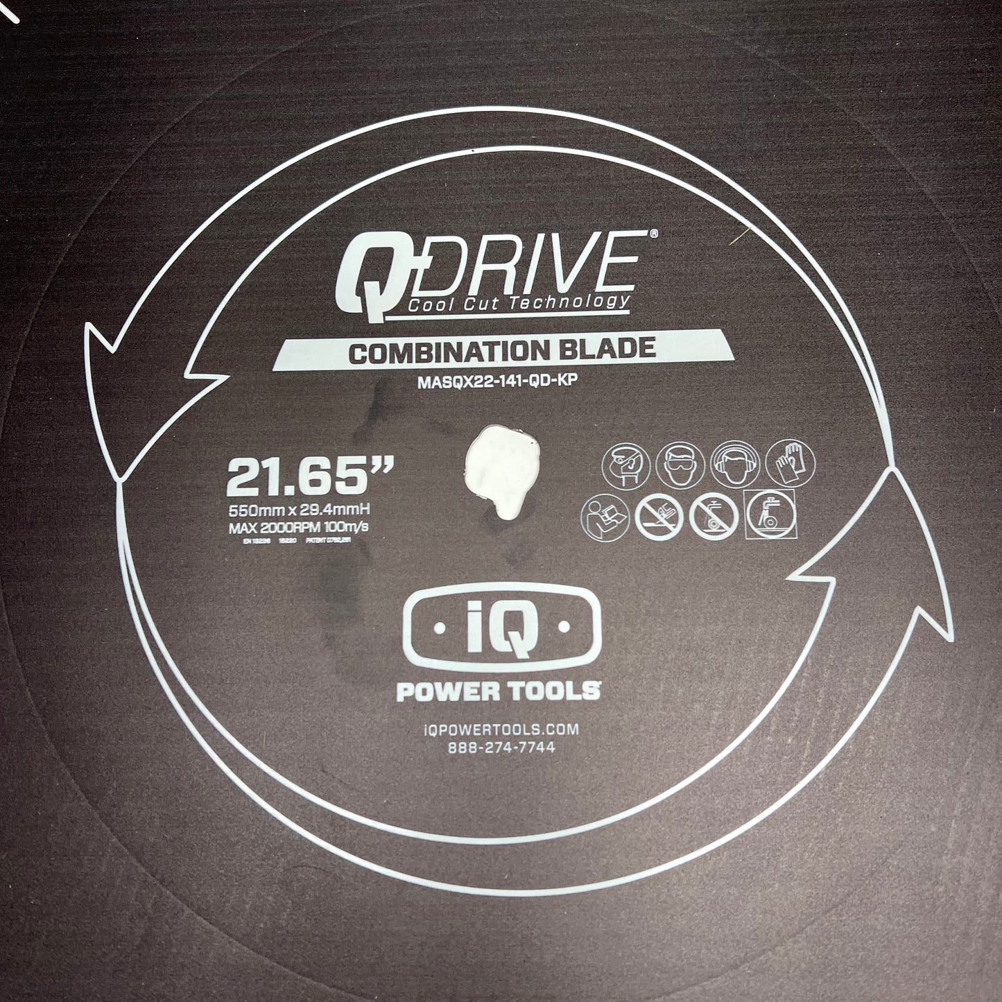 IQ POWER TOOLS Extreme Hard Material Blade 21.65" Silver MASX22-141-QD-HM4SC