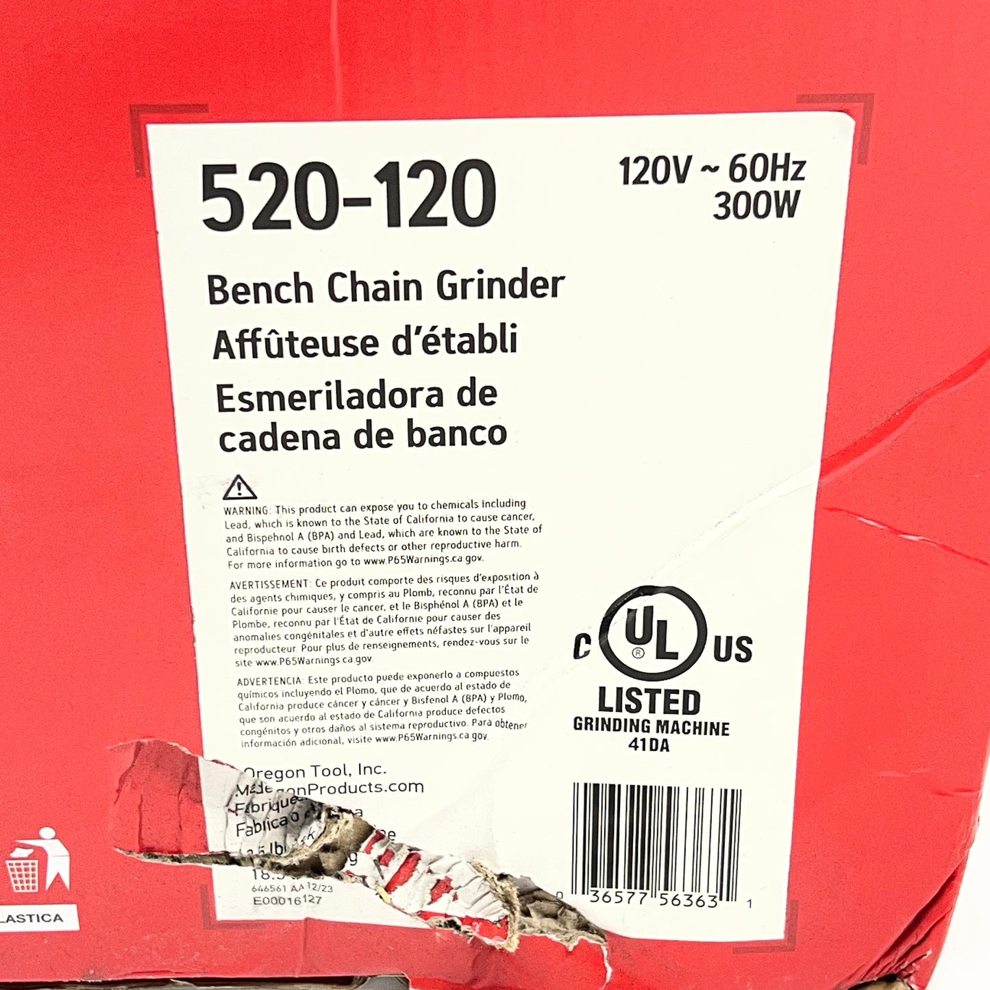 OREGON 520 Series Premium Bench Grinder High Volume Sharpening 120V 520-120