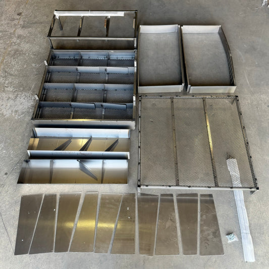 VULCAN INDUSTRIES Promotion Bin Table Sz 40” x 40” Silver QG8