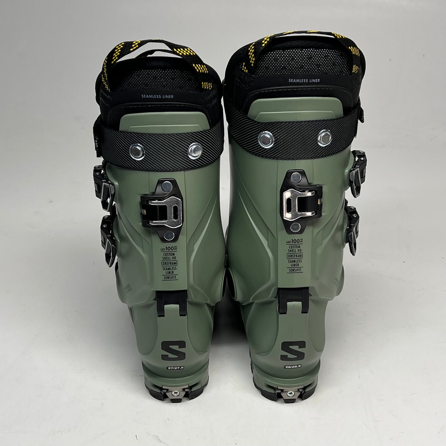 SALOMON Shift Pro 100 at Gw Ski Boots Men's Sz 27 Oil Green SASP1MOGP10044