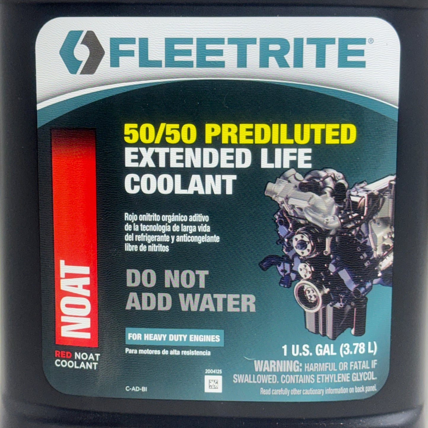 FLEETRITE 50/50 Pre-diluted Extended Life Coolant 1 Gal. FLTRELC5050G
