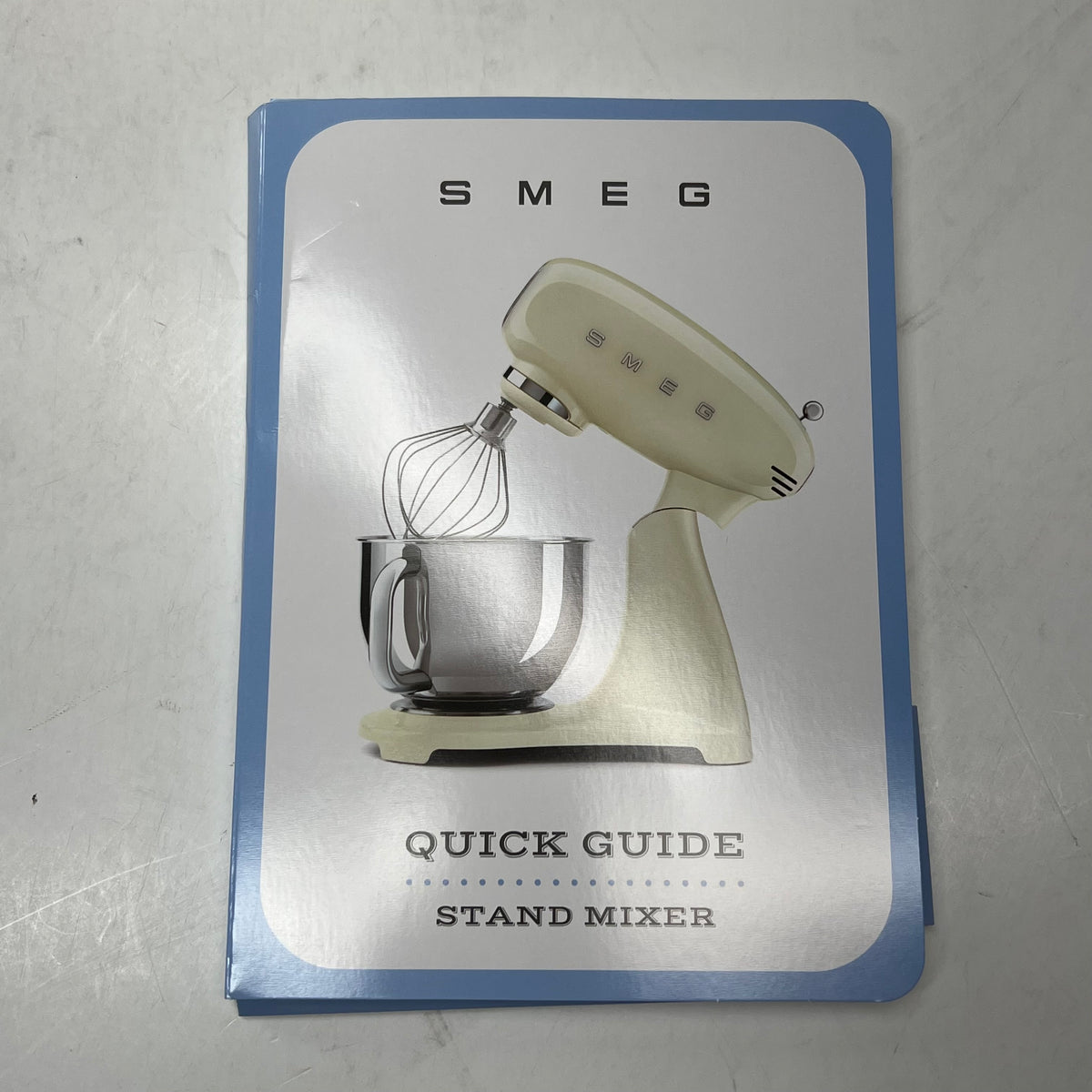 SMEG Kitchen Stand Mixer Full Color 50's Style 600w Glossy Silver SMF03PBEU