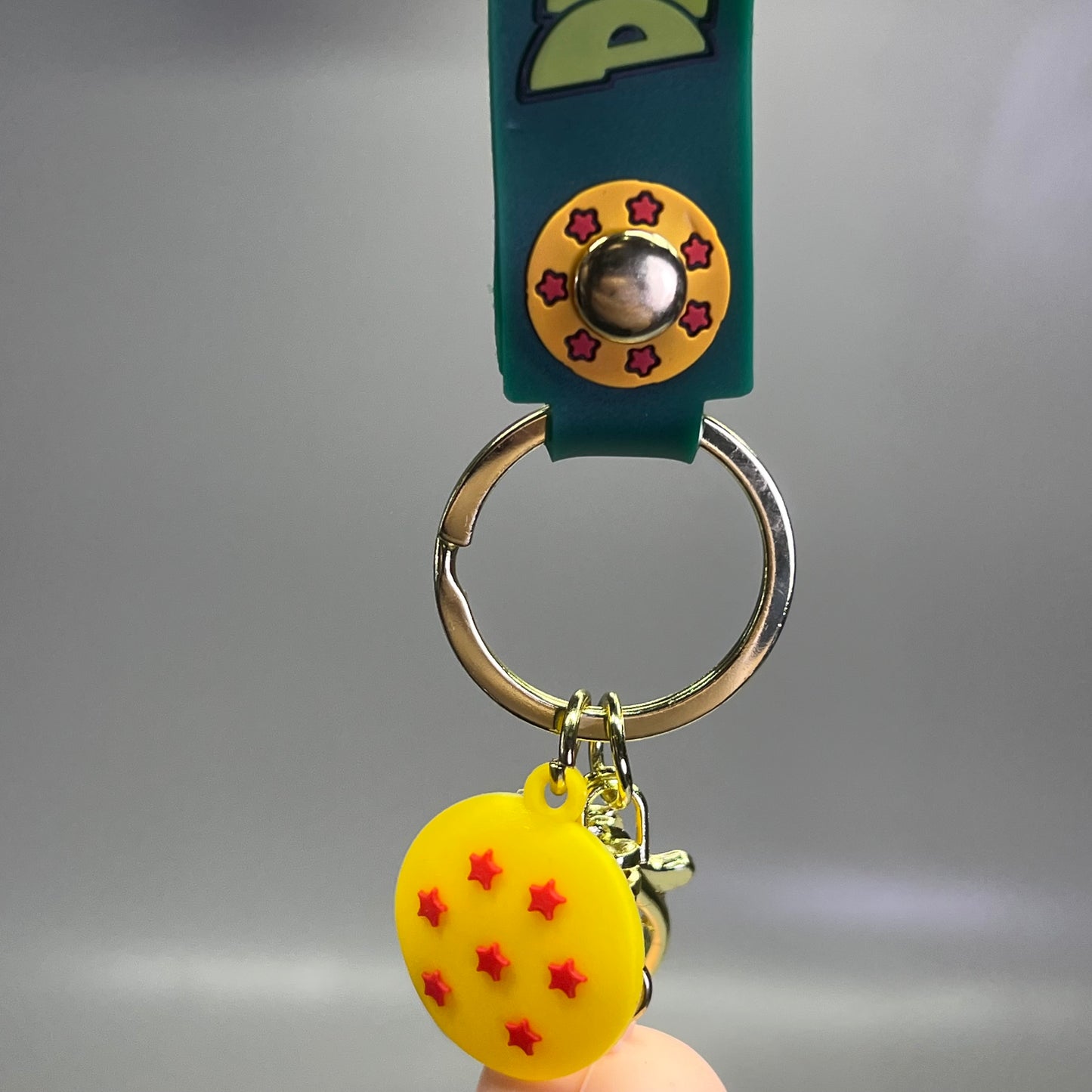 DRAGON BALL Z  (12 PACK) Assorted Anime Characters Keychain w/ Wrist Band 9"