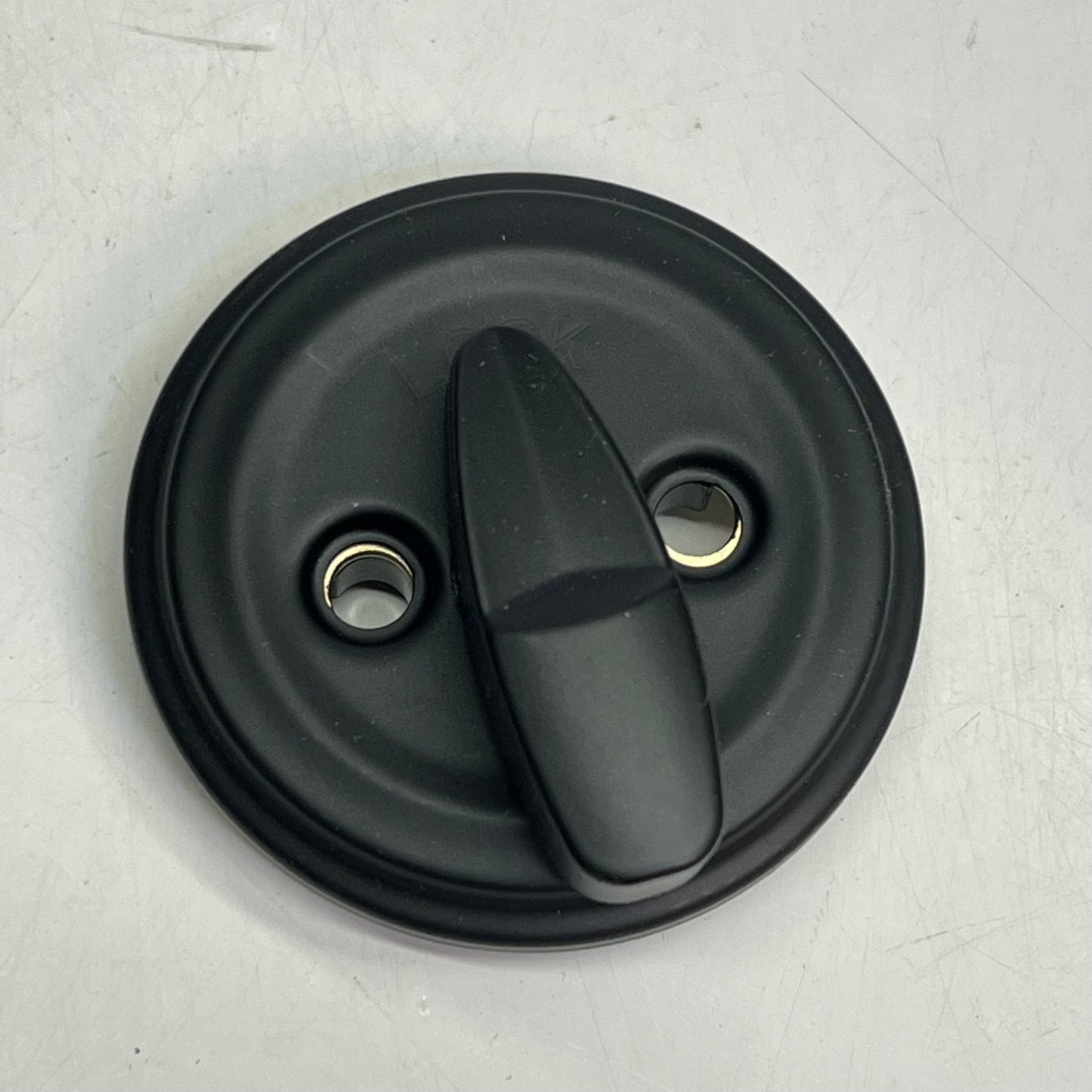 KWIKSET Interior Trim Pack Hancock Knob Single Cylinder Matte Black 99660-271