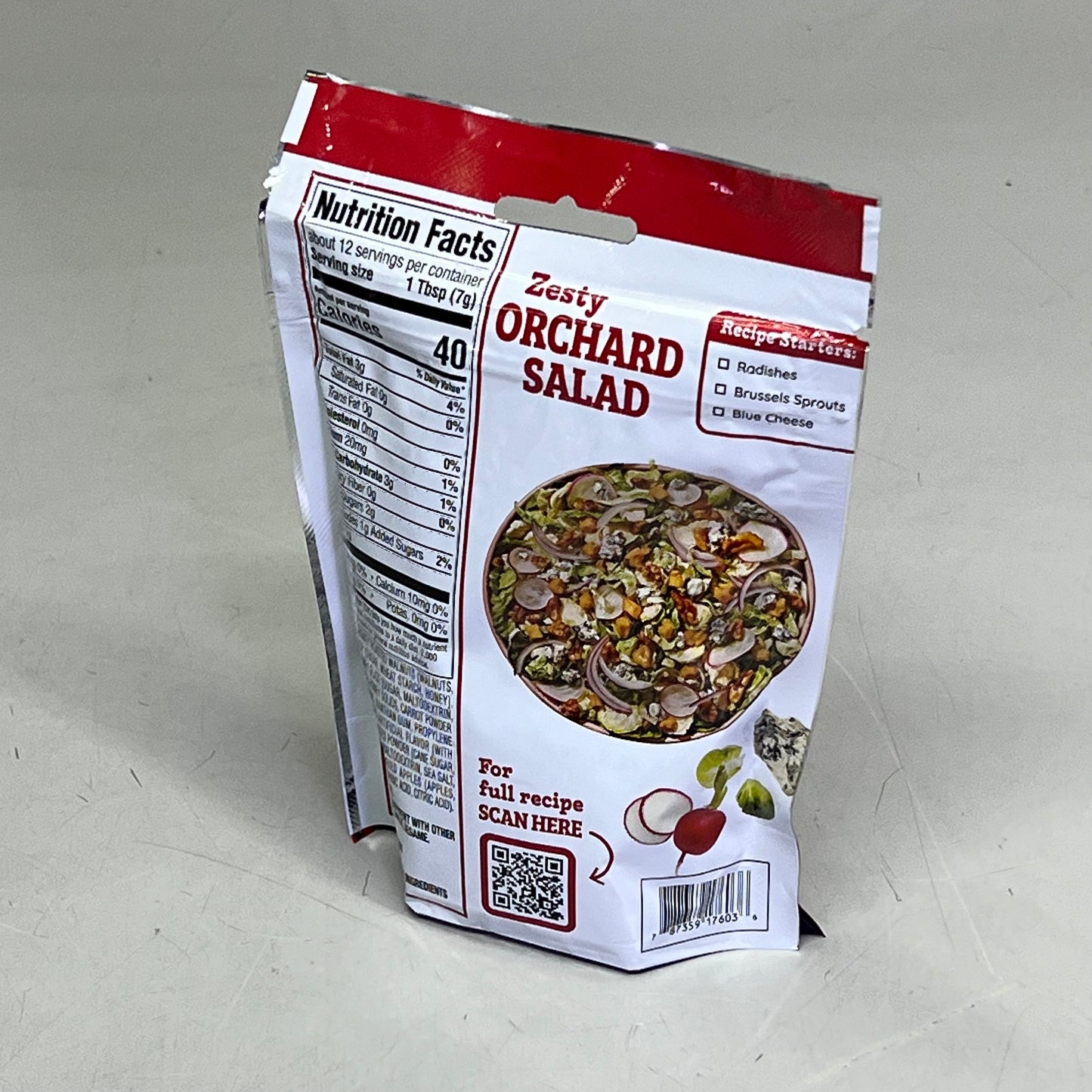 FRESH GOURMET (9 PACK) Honey Roasted Walnut & Dried Apple Topping  3 oz BB 01/26