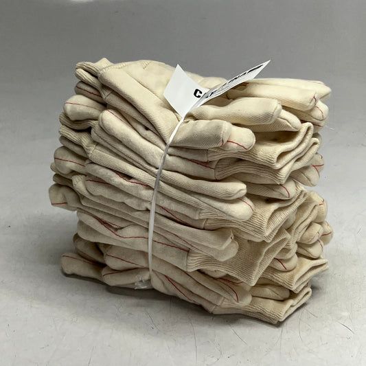 CAROLINA GLOVE (12 Pairs) Men's Safety Gloves Sz Large, Beige F116N0WS