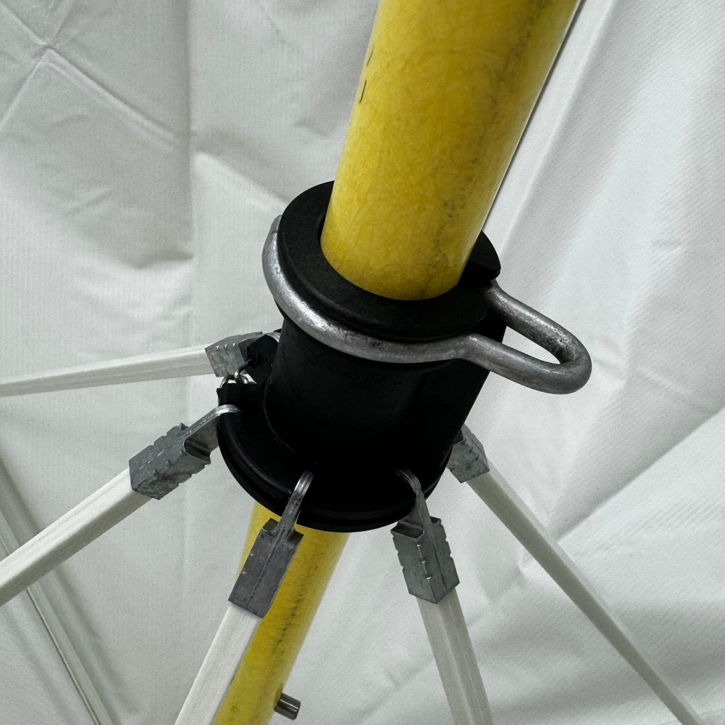 GMP Dielectric Utility Worker's Umbrella w/ 72" Fiberglass Pole Safety Yellow 70352