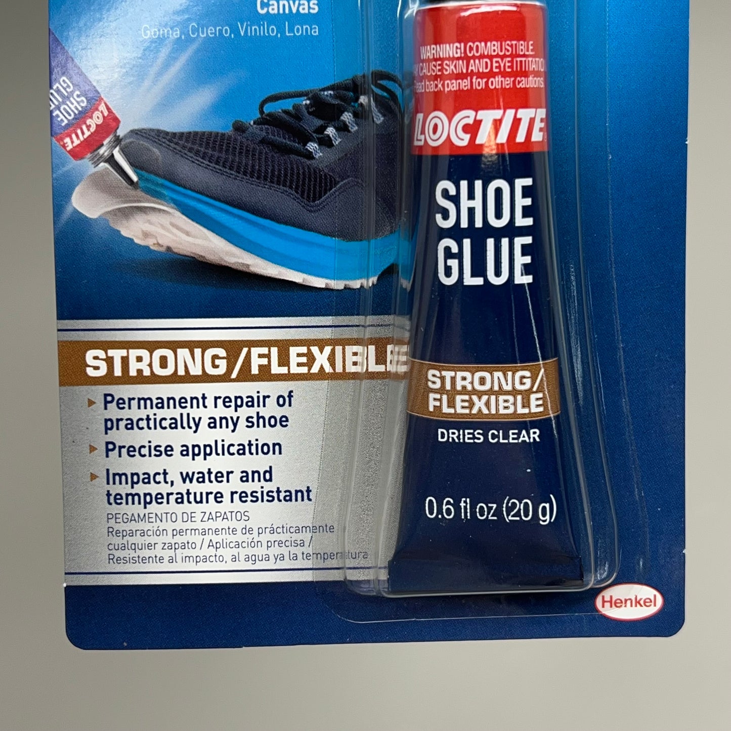 HENKEL LOCTITE (3 PACK) Permenent Shoe Glue Strong & Flexible 0.6fl oz 2320563