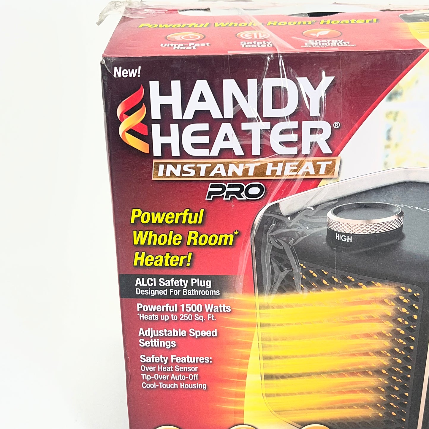 HANDY HEATER Electric Personal Space Heater Furnace 2 Settings Black (Used)