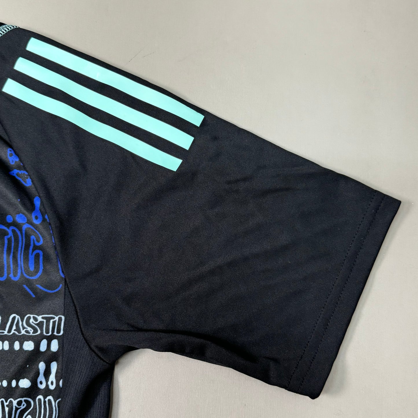 LAFC Los Angeles FC ADIDAS One Planet Soccer Jersey Women’s Sz L Black / Blue